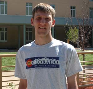 Chris Rice, freshman at Colorado School of Mines