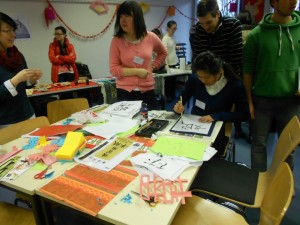 Chinese Calligraphy at International Day