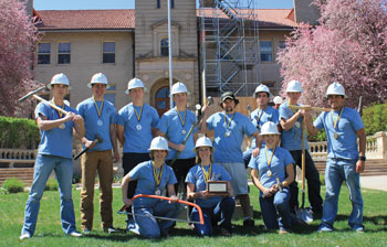 2012 first-place co-ed team from Mines