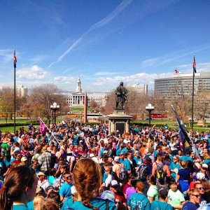 There was a record number of students who were part of the Ore Cart Pull this year. (Kathleen Morton)