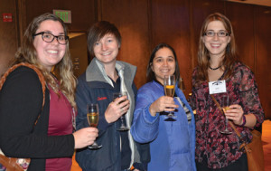 Alumni at the 2015 Holiday Party