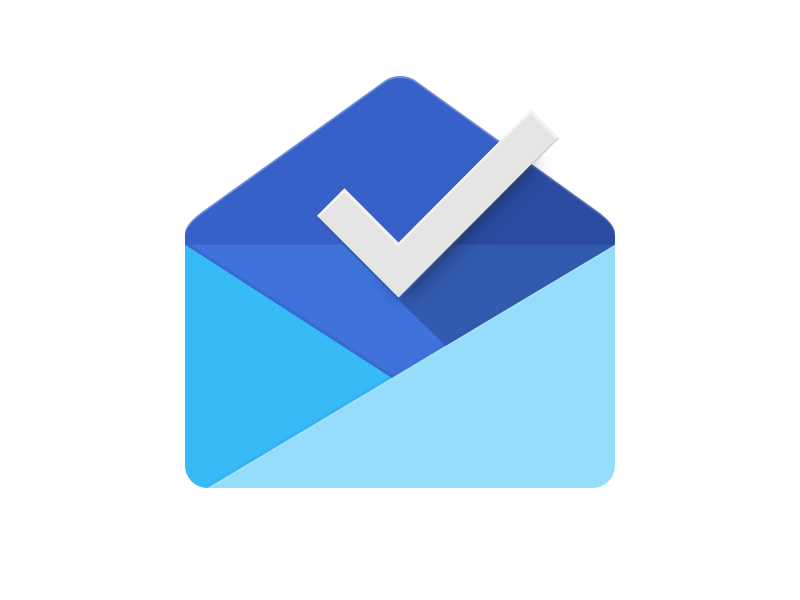 Blue envelope with check mark