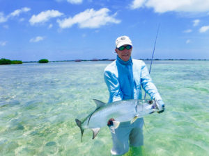 Kevin Small holding a tarpon