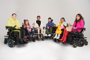 Group of people in wheelchairs